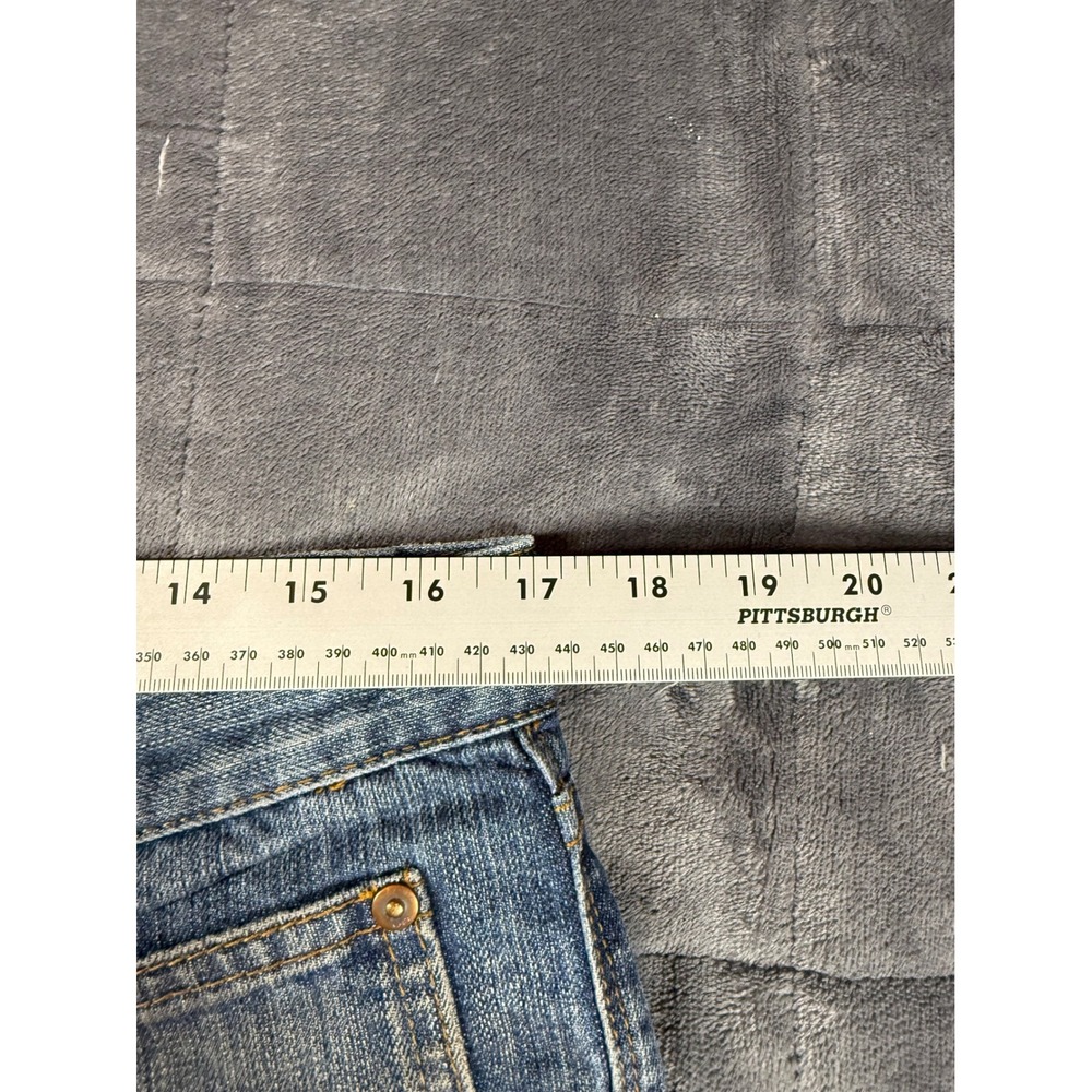 LRG Grass Roots Denim Shorts Mens Size 32 Blue Jean Distressed Casual thrash - Picture 11 of 16